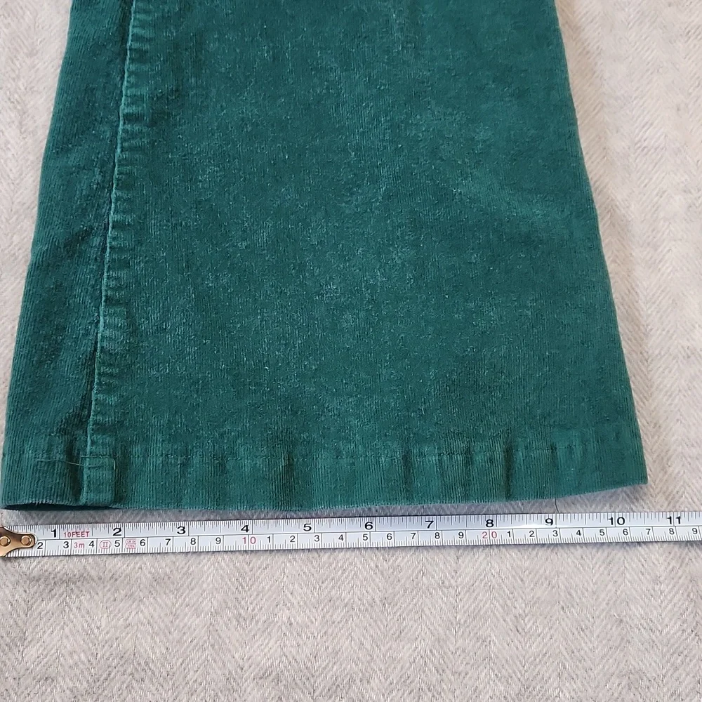 Princess Polly Nadia Corduroy Flare Pants Emerald Green High Rise Jeans Y2K 4 - Picture 7 of 15